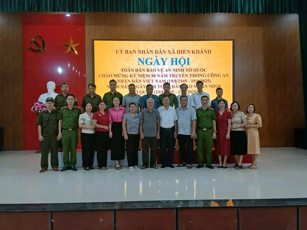 Ngày hội Toàn dân bảo vệ an ninh Tổ quốc xã Hiển Khánh năm 2025